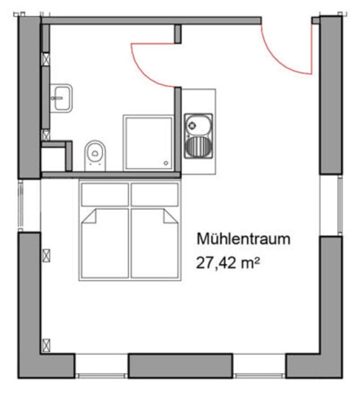 Hotel Wassermuehle Deppendorf Bielefeld Pokoj fotografie